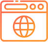 Orange color icon representing the card theme