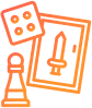 Orange color icon representing the card theme